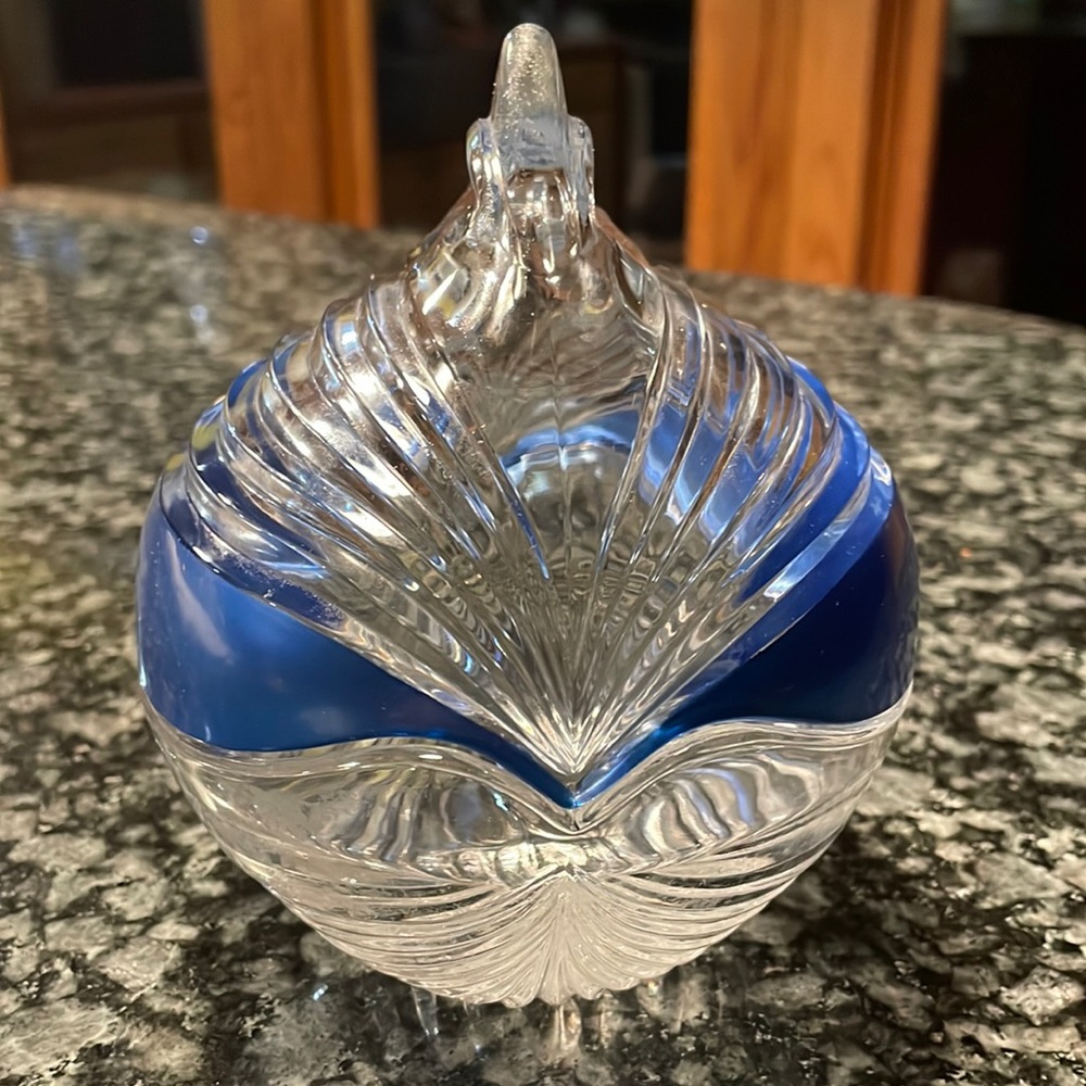 26 retro bonbon vase hand blown glass crystal art‎ vase